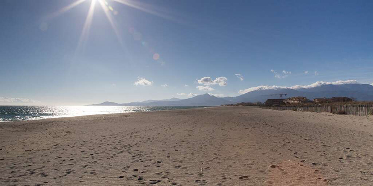 La grande plage de Saint-Cyprien